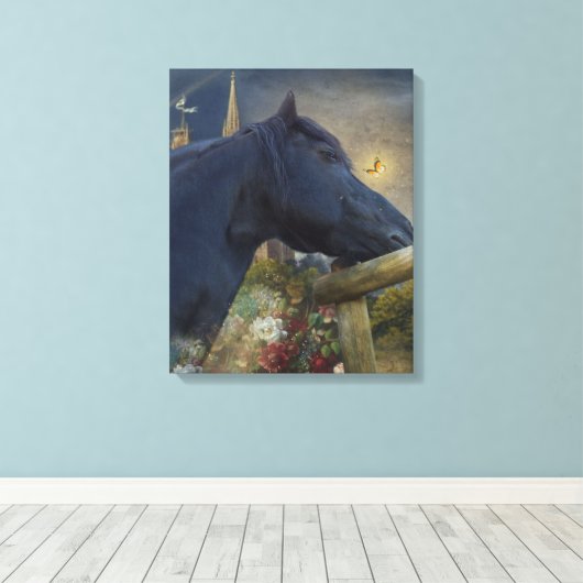 Dreamweaver Friesian - Wrapped Canvas (Insitu (Houten vloer))