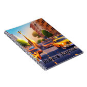 Dreamweaver-Giraffe in City met Notitieboek van au (Rechterzijde)