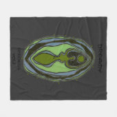 Dreamweaver Goddess Yoni Fleece Deken (Voorkant (Horizontaal))