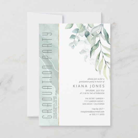 Dreamweaver Greenery Afstuderen Green/Blue ID911 Kaart (Voorkant)