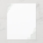 Dreamweaver Greenery en Eucalyptus Leaves Wedding  Flyer (Achterkant)