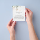 Dreamweaver Greenery en Eucalyptus Leaves Wedding  Flyer (Hand)