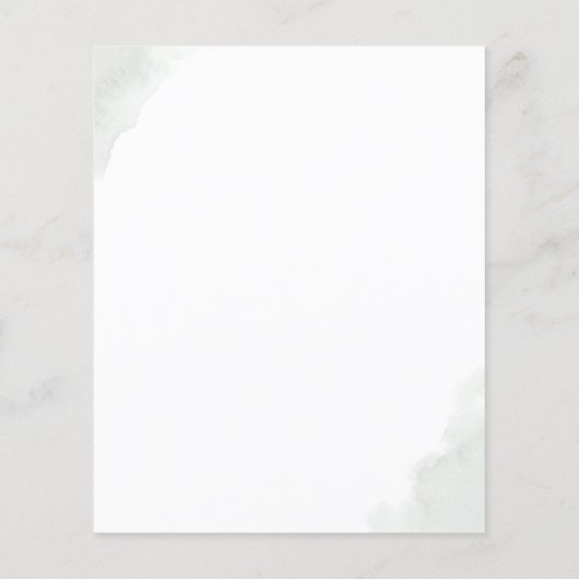 Dreamweaver Greenery en Eucalyptus Leaves Wedding  Flyer (Achterkant)