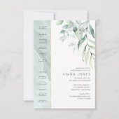 Dreamweaver Greenery Vrijgezellenfeest Green/Blue  Kaart (Voorkant)