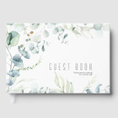 Dreamweaver Greenery Wedding Blue Green ID817 Gastenboek (Voorkant)