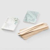 Dreamweaver Greenery Wedding Ceremony Green/Blue I Handwaaier (Niet-gemonteerd)