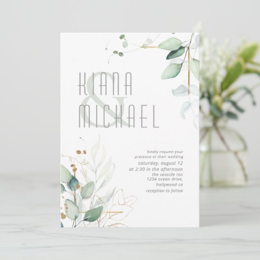 Dreamweaver Greenery Wedding Green/Blue ID817 (Staand voorkant)