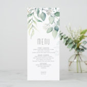 Dreamweaver Greenery Wedding Green/Blue ID817 Menu (Staand voorkant)