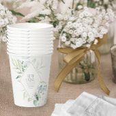 Dreamweaver Greenery Wedding Green/Blue ID817 Papieren Bekers