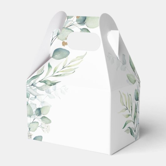 Dreamweaver Greenery Wedding Green/Blue V2 ID817 Bedankdoosjes (Achterkant)