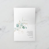 Dreamweaver Greenery Wedding Hartelijk dank voor u Kaart (Binnen)