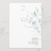 Dreamweaver Greenery Wedding Menu V2 Green/Blue ID (Achterkant)