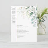 Dreamweaver Greenery Wedding Menu V2 Green/Blue ID (Staand voorkant)