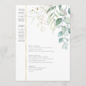 Dreamweaver Greenery Wedding Menu V2 Green/Blue ID (Voorkant)