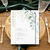 Dreamweaver Greenery Wedding Menu V2 Green/Blue ID