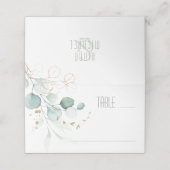 Dreamweaver Greenery Wedding Table Green/Blue ID81 Plaatskaartje (Buitenkant ongevouwen)