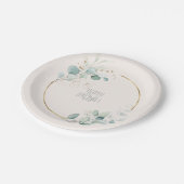 Dreamweaver Greenery Wedding V1 Green/Blue ID817 Papieren Bordje (Gekanteld)