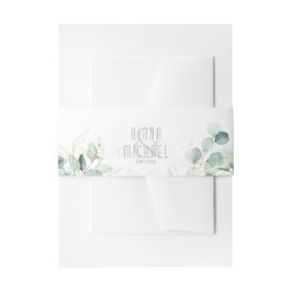 Dreamweaver Greenery Wedding V1 Green/Blue ID817 Uitnodigingen Wikkel