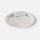 Dreamweaver Greenery Wedding V2 Green/Blue ID817 Papieren Bordje (Gekanteld)