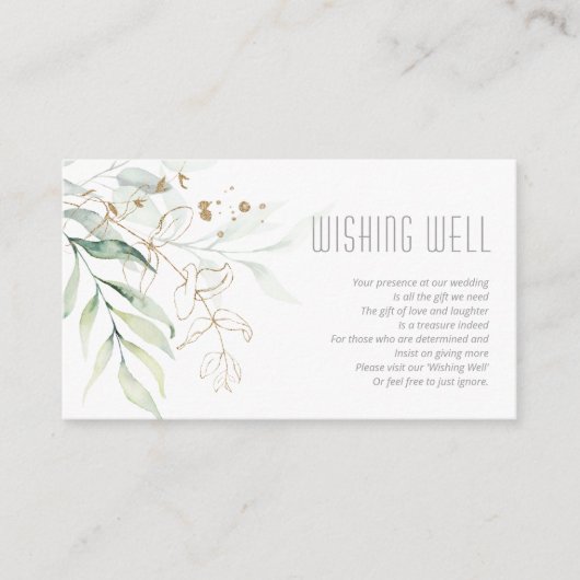 Dreamweaver Greenery Wishing Well V2 Green/Blue ID Informatiekaartje (Voorkant)