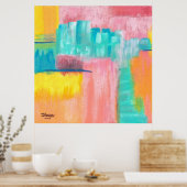 Dreamweaver Grote Abstracte kunst Oorspronkelijk s Poster (Keuken)