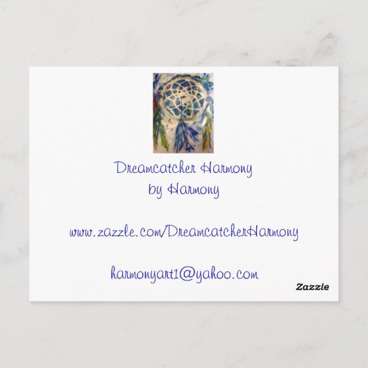 Dreamweaver Harmony Briefkaart (Achterkant)