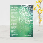 Dreamweaver, het Eagle-gedicht Kaart (Gele Bloem)