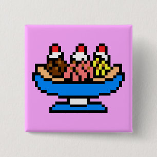 Dreamweaver Ice Cream Vierkante Button 5,1 Cm