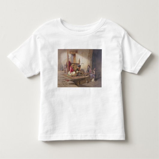 Dreamweaver in Esna, een van de 24 illustraties di Kinder Shirts (Voorkant)