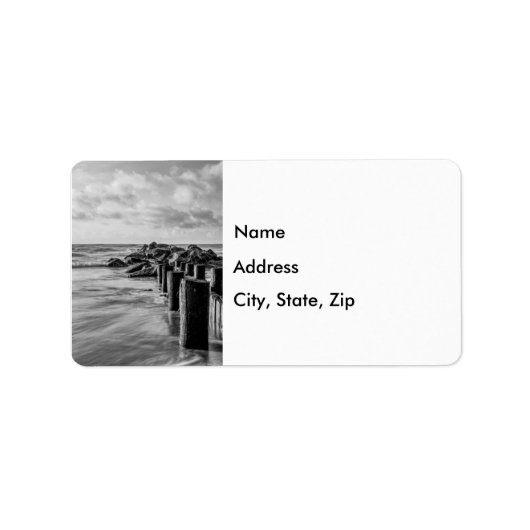 Dreamweaver Jettie Grayscale-adreslabel Etiket (Voorkant)
