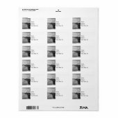 Dreamweaver Jettie Grayscale-adreslabel Etiket (Full Sheet)