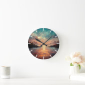 Dreamweaver Lake and Sunset | Landschapsverf Ronde Klok (Huis)