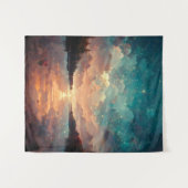 Dreamweaver Lake and Sunset | Landschapsverf Wandkleed (Voorkant (horizontaal))