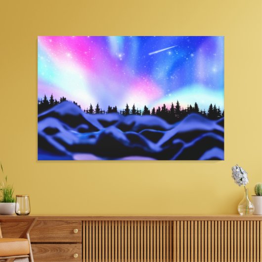 Dreamweaver Lights Canvas Afdruk (Insitu (Woonkamer))