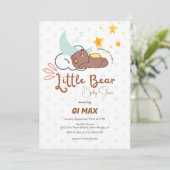 Dreamweaver Little Beer Cloud and Star Baby shower Kaart (Staand voorkant)