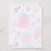 Dreamweaver Little Mermaid Princess Birthday Invit Kaart (Achterkant)