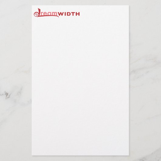 Dreamweaver Logo Stationery Briefpapier (Voorkant)