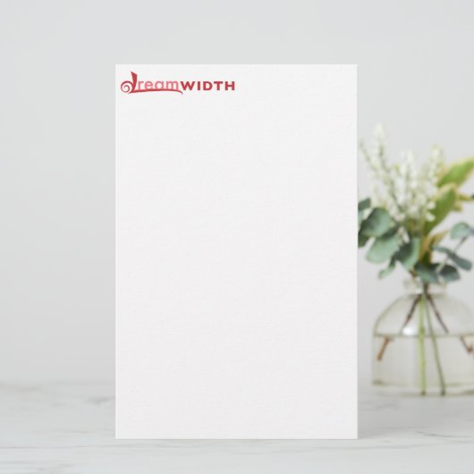 Dreamweaver Logo Stationery Briefpapier (Staand voorkant)
