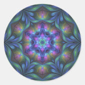 Dreamweaver Mandala Ronde Sticker (Voorkant)