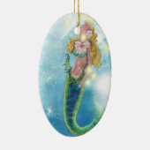 Dreamweaver Mermaid-kerstversiering Keramisch Ornament (Rechts)