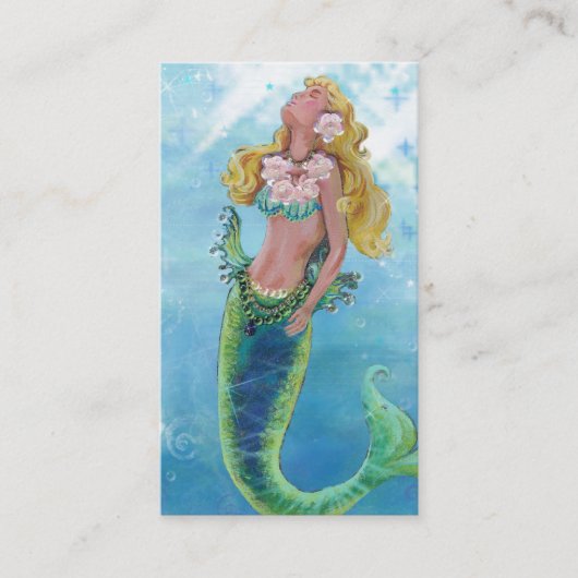 Dreamweaver Mermaid Painting Visitekaartje (Voorkant)