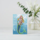Dreamweaver Mermaid Painting Visitekaartje (Staand voorkant)