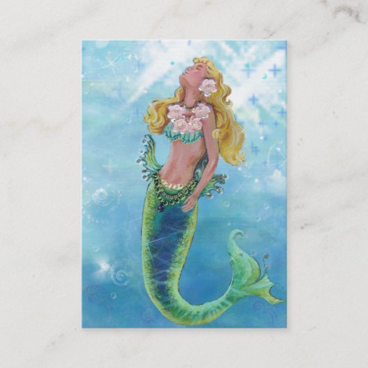 Dreamweaver Mermaid Painting Visitekaartje (Voorkant)