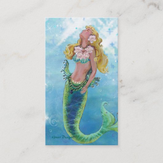 Dreamweaver Mermaid Siren Business/Profile Cards Visitekaartje (Voorkant)