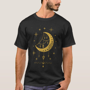 Dreamweaver Moon Spirituele Crescent Astronomie T-shirt