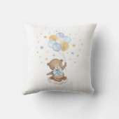 Dreamweaver Moon Teddy Bear Blue Gold Balloons Bab Kussen (Achterkant)