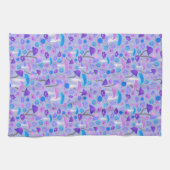 Dreamweaver Mushroom Forest Paarse Turquoise Theedoek (Horizontaal)