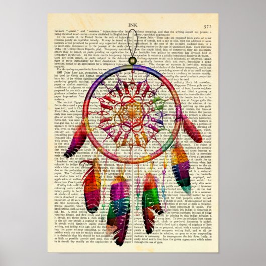 Dreamweaver Native American Spiritueel Poster (Voorkant)