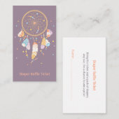 Dreamweaver New Baby Shower Diaper Raffle Ticket Informatiekaartje (Voorkant / Achterkant)