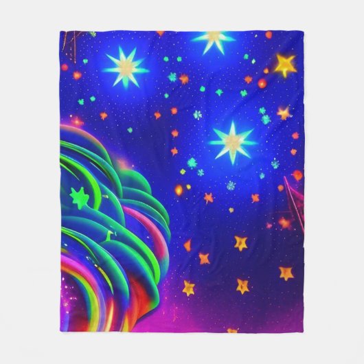 Dreamweaver Night Sky Fleece Deken (Voorkant)